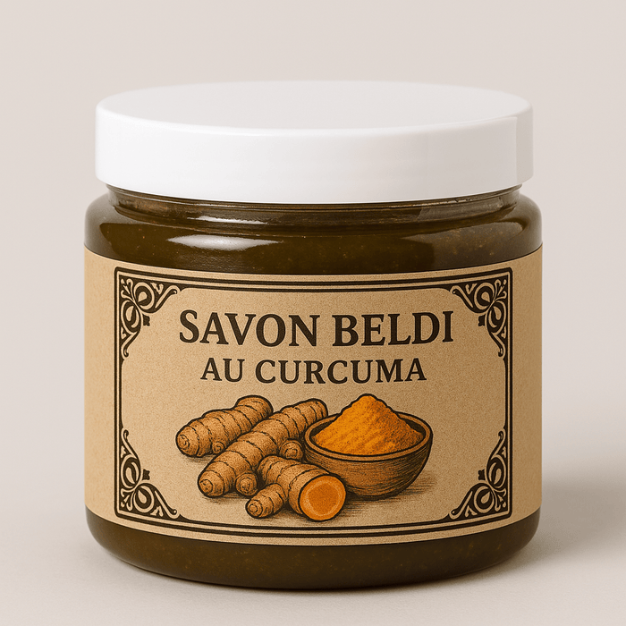 Savon Noir Beldi au Curcuma : L'Éclat Oriental pour une Peau Rayonnante - nilabeautys.com