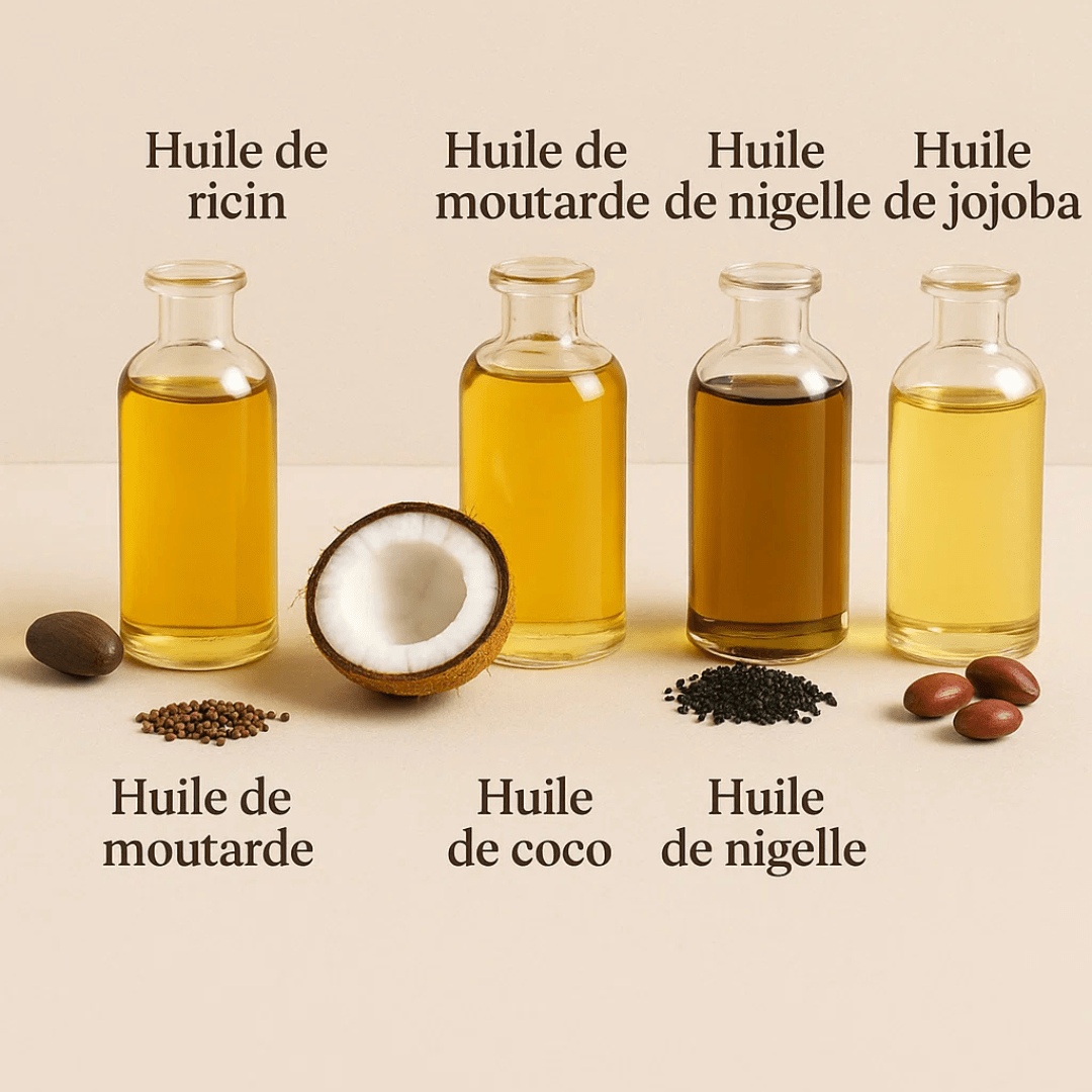 5 huiles végétales pour faire pousser les cheveux naturellement - nilabeautys.com