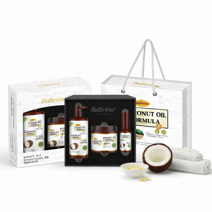 Pack Huile de Coco : routine capillaire nourrissante complète