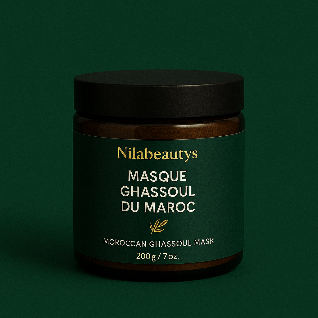 Masque Ghassoul du Maroc – Purification &amp; Éclat - nilabeautys.com
