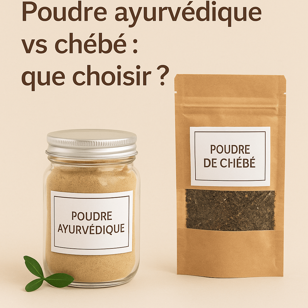 Poudre ayurvédique vs chébé : que choisir – Guide 2026