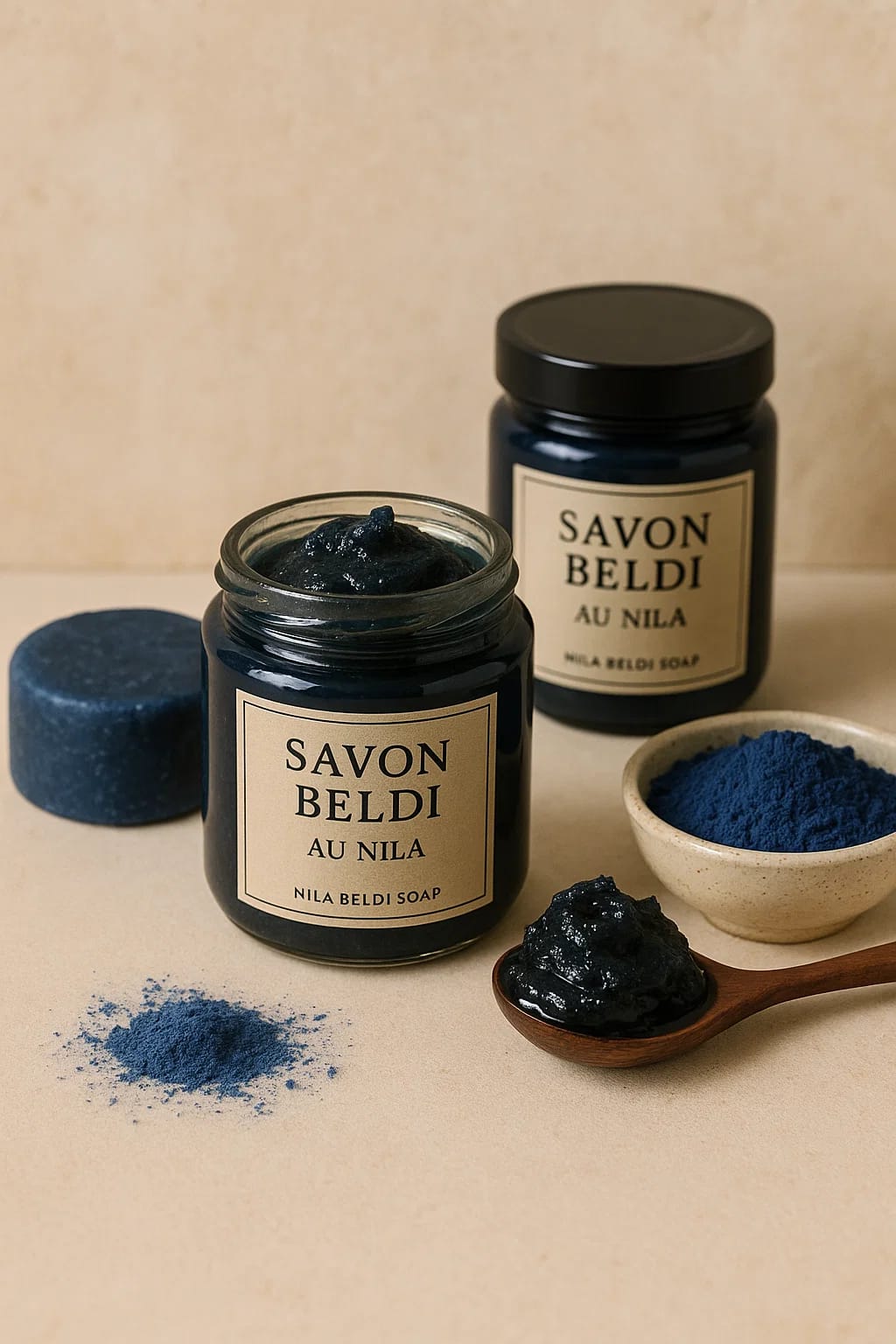 Savon Beldi au nila bleu marocain - nilabeautys.com