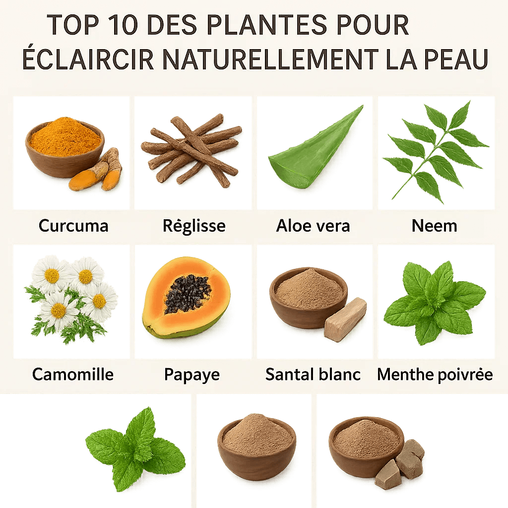 Top 10 des plantes pour éclaircir naturellement la peau – Guide 2026