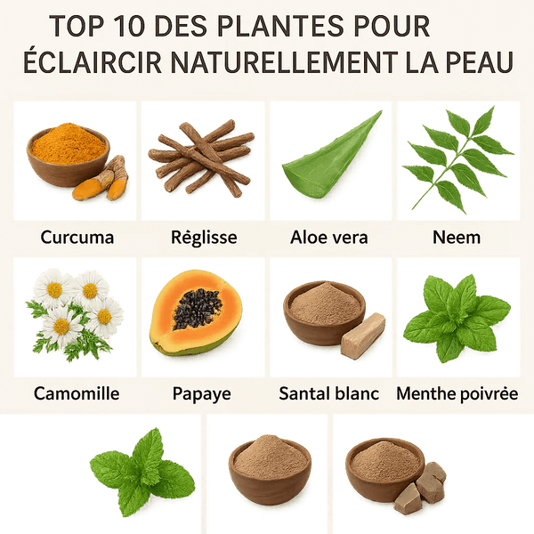 Top 10 des plantes pour éclaircir naturellement la peau – Guide 2026