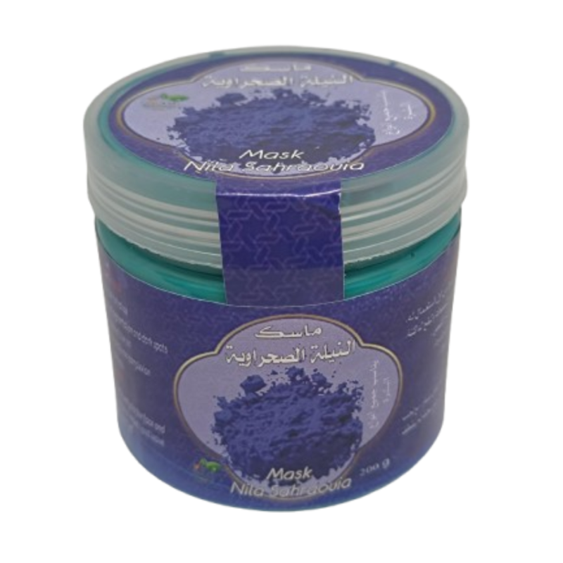 Masque Nila Bleu Marocain 200g – Poudre Éclaircissante