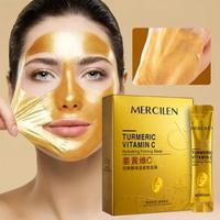 Masque Hydratant & Raffermissant Vitamine C, Rétinol & Curcuma – MERCILEN (10 pièces)