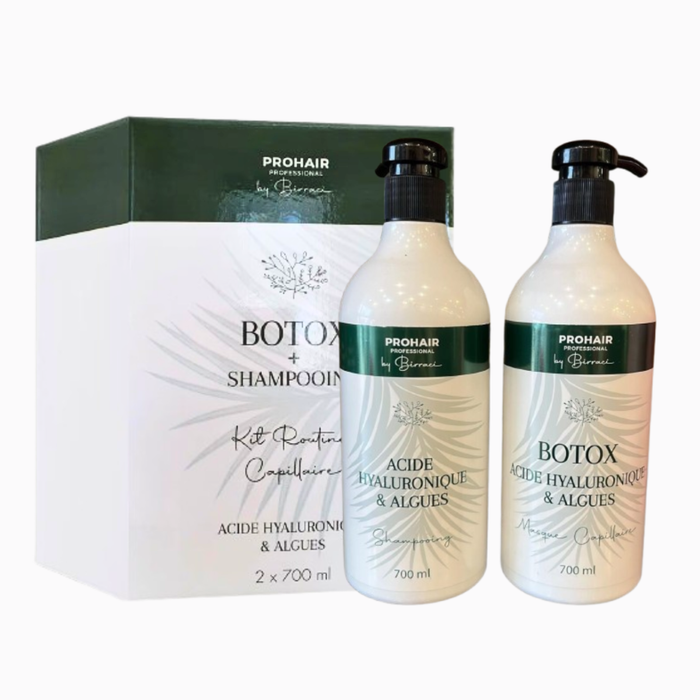 Kit Routine Capillaire PROHAIR by Birraci – Shampooing + Masque 2x650ml