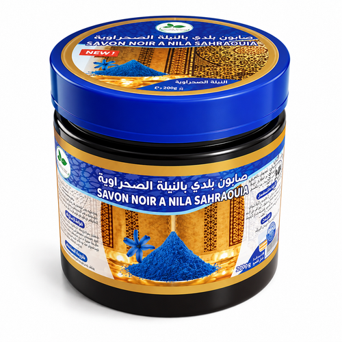 Savon noir Beldi au Poudre de Nila 200g