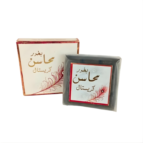 Bakhour Mahassin Cristal 40g – Encens Oud, Musc & Santal Apaisant