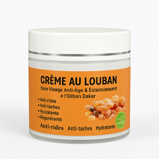 Crème Encens Oliban Louban Dakar 100g | Vitamine E, Oméga et Collagène Végétal