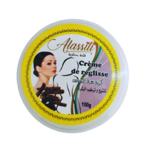 Crème de Réglisse 100g | Soin Naturel Éclaircissant – Racine de Réglisse