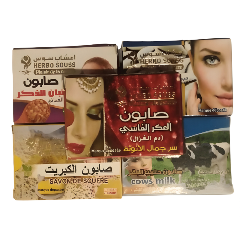 Pack de 5 Savons Naturels – Offre Spéciale Soin & Beauté