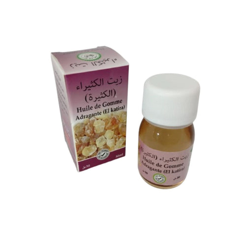 Huile de Gomme Adragante El Katira 30ml – Hydratation peau et cheveux