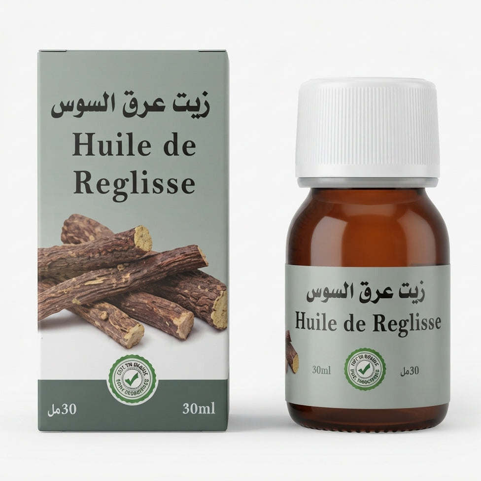 Huile de Réglisse 30 ml | 100 % Pure et Naturelle – Teint Unifié