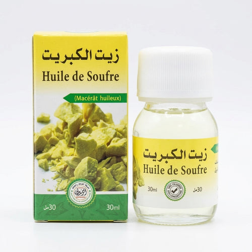 Huile de Soufre 30ml – Soin purifiant pour peaux à imperfections