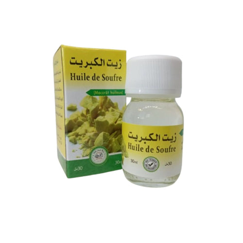 Huile de Soufre 30ml – Soin purifiant pour peaux à imperfections