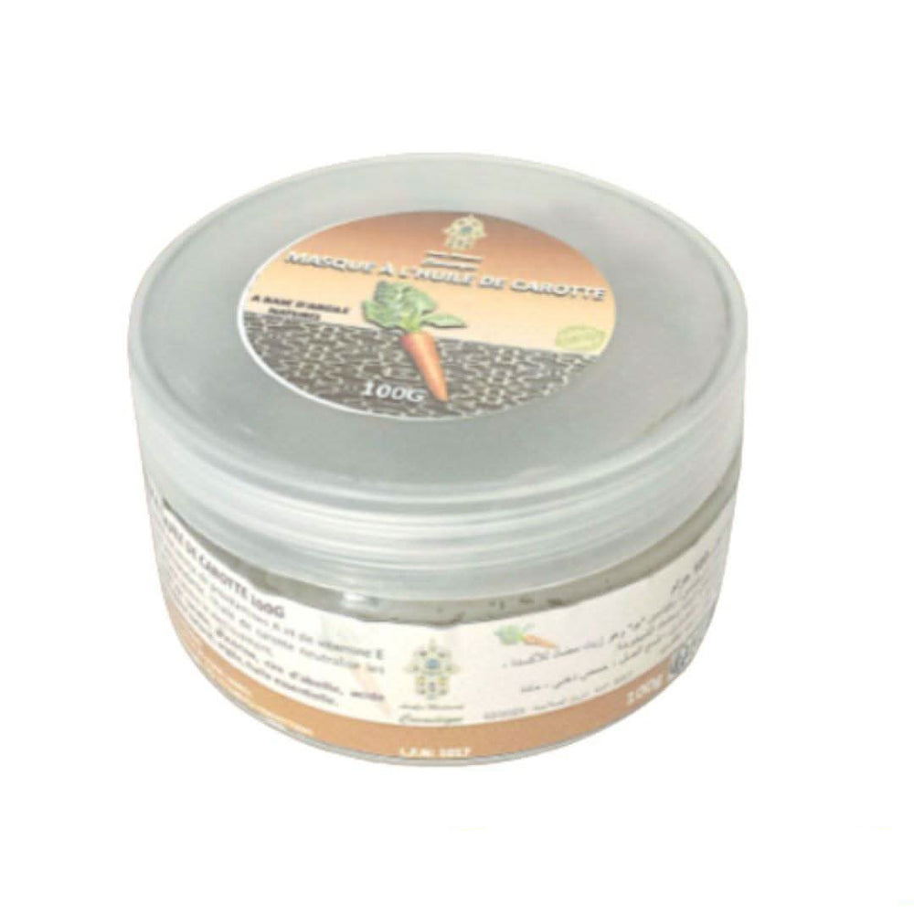 Masque de Carotte à l'Argile Rouge 100g – Soin de Nuit Hydratant & Éclat