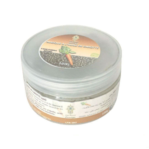 Masque de Carotte à l'Argile Rouge 100g – Soin de Nuit Hydratant & Éclat