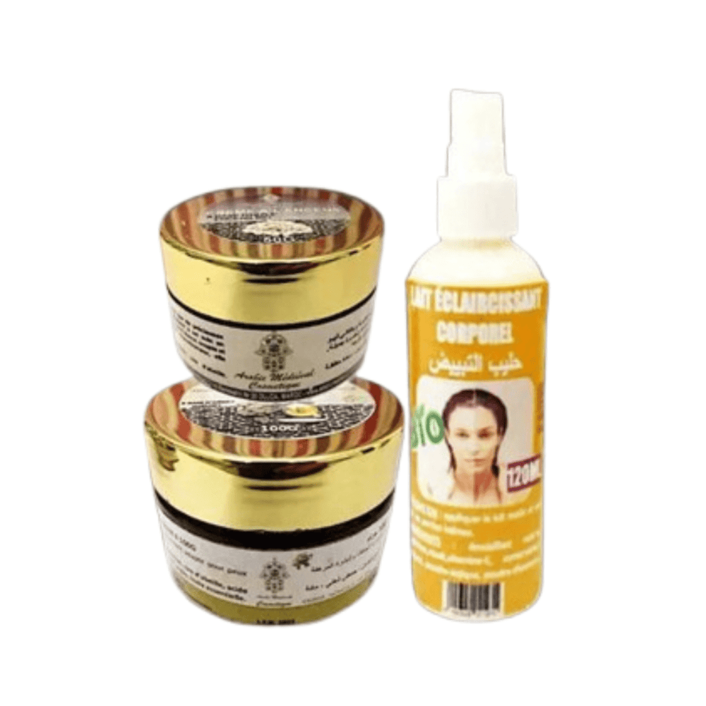 Pack Visage & Corps – Lait Corporel 120 ml + Masque Vitamine E 100 g + Crème 50 g
