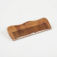 Peigne en Bois de Hêtre Naturel | Artisanat Marocain – Cheveux et Barbe