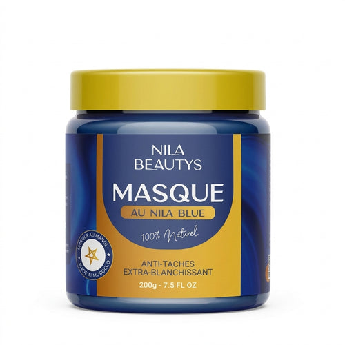 Poudre de Nila Masque au Rhasoul – Éclat du Teint & Soin Anti-Âge | Ingrédients Naturels