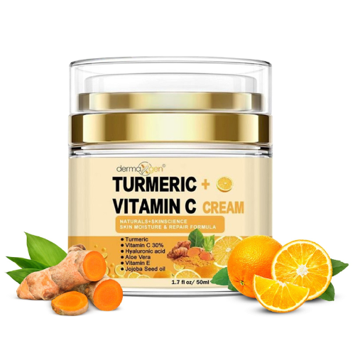 Crème Réparatrice & Anti-Âge 30% Vitamine C + Curcuma – Dermaxgen