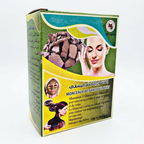 Rhassoul au Henné Vert 150g | Masque Capillaire et Shampoing Naturel du Maroc