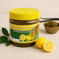 Savon Noir Marocain au Citron – Gommage Hammam 200g