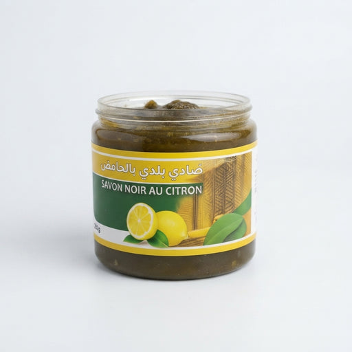 Savon Noir Marocain au Citron – Gommage Hammam 200g