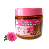 Savon Noir à la Rose 200g – Exfoliation & Hydratation