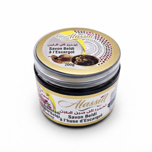 Savon noir Beldi Escargot 200g | Formule Artisanale Marocaine