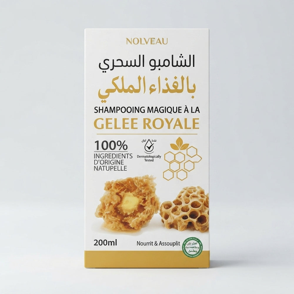 Shampooing Gelée Royale 200ml – Soin Capillaire Naturel Nourrissant