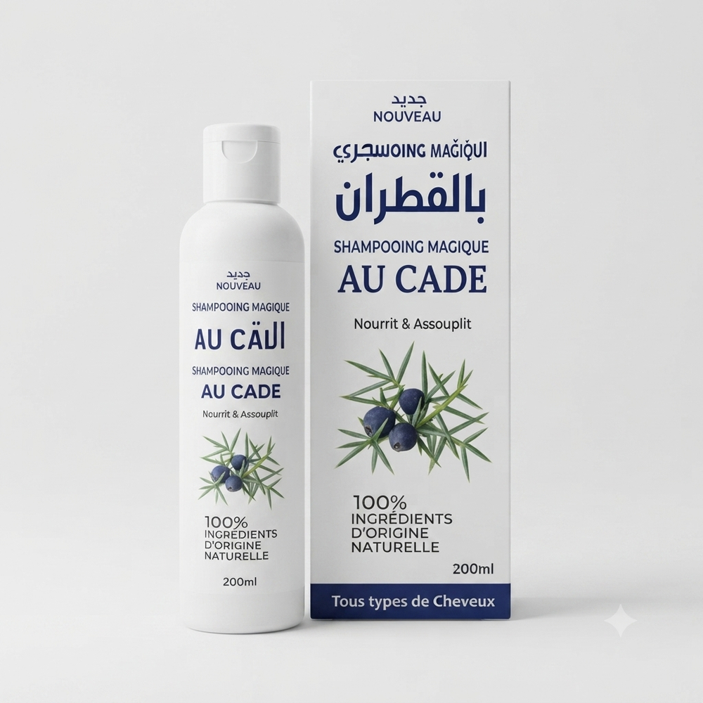 Shampooing au Cade 200ml | Purifie et Apaise le Cuir Chevelu