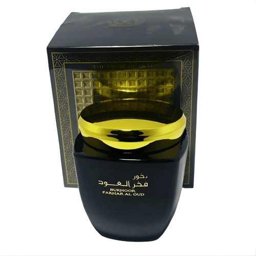 Bakhoor Fakhr Al Oud 80g – Encens Oriental Boisé, Épicé & Résineux - nilabeautys.com