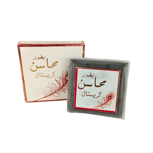 Bakhour Mahassin Cristal 40g – Encens Oud, Musc & Santal Apaisant - nilabeautys.com