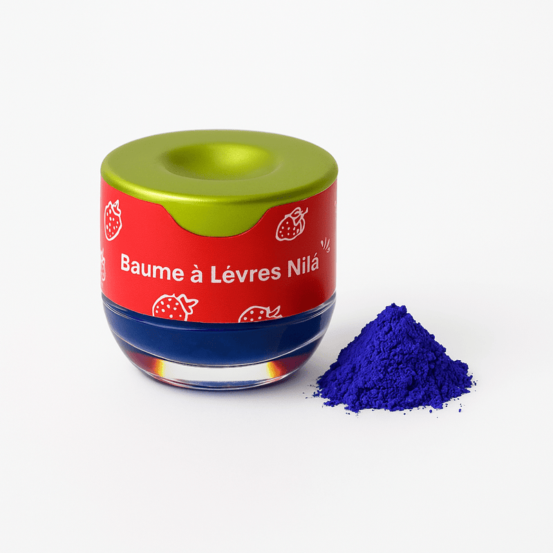 Baume à Lèvres au Poudre de Nila Bleu 30g - nilabeautys.com