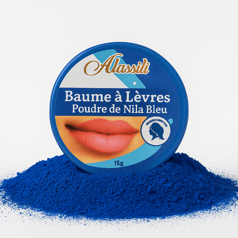 Baume à Lèvres Poudre de Nila Bleu - nilabeautys.com