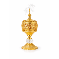 Brûle - Encens Vintage Doré | Mini Encensoir Oriental Métal - nilabeautys.com