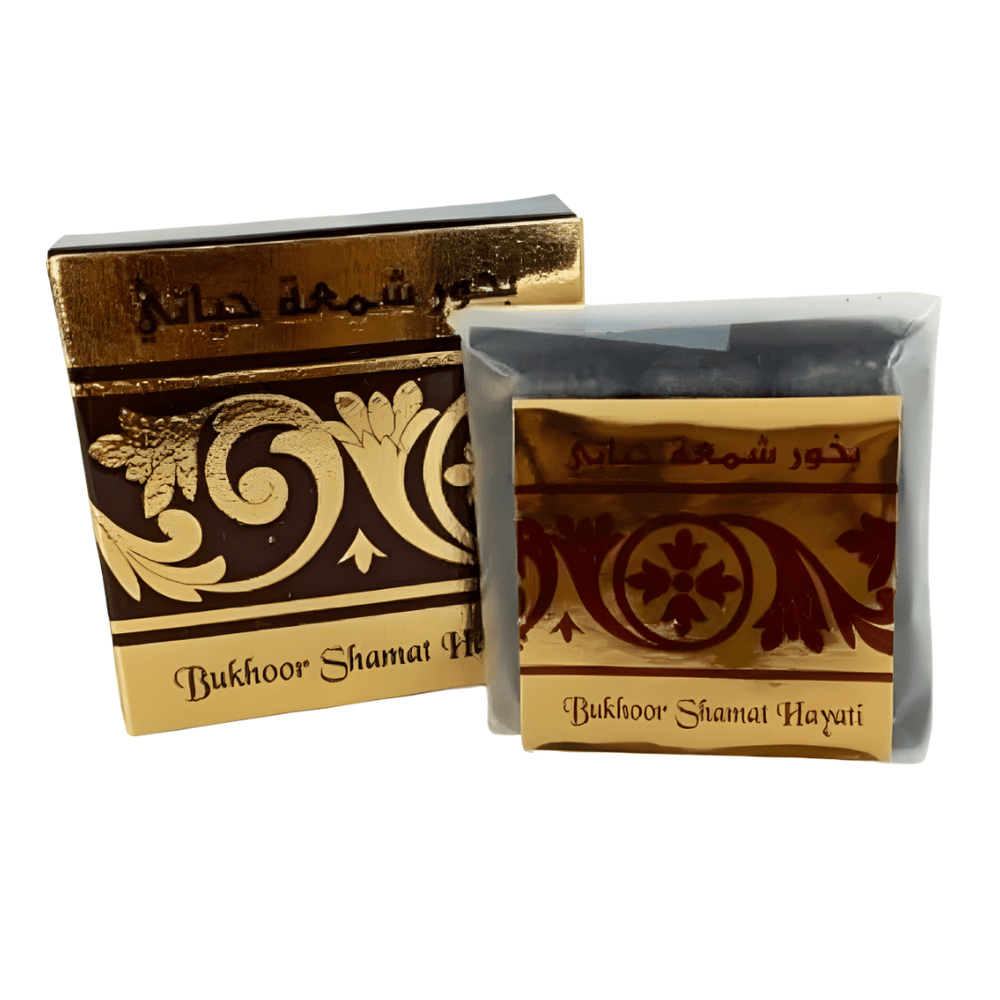 Bukhoor Shamat Hayati 40g – Encens Oriental Sucré & Fruitée de Luxe - nilabeautys.com