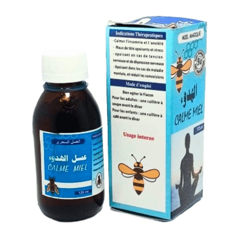 Calme Miel Naturel du Maroc 125ml – Apaisant et Relaxant - nilabeautys.com