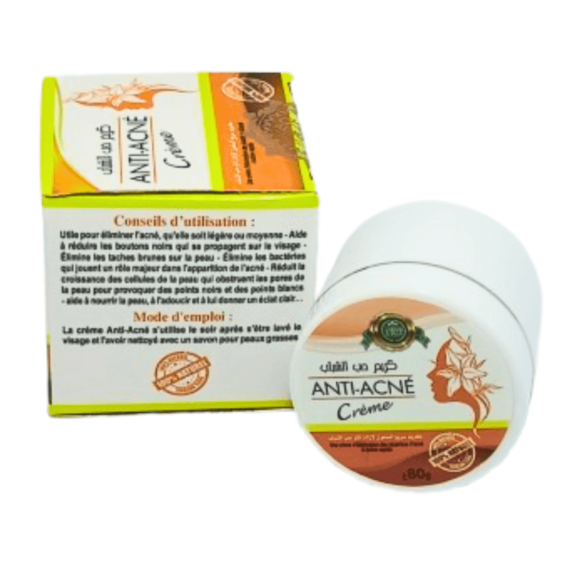 Crème Anti - Acné Naturelle du Maroc 80g - Peau Nette - nilabeautys.com