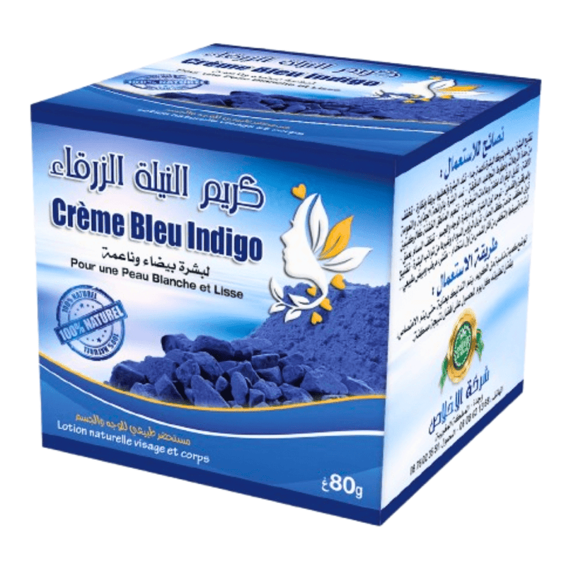 Crème Bleu Indigo au Nila 80g - Éclaircissant et Hydratant - nilabeautys.com