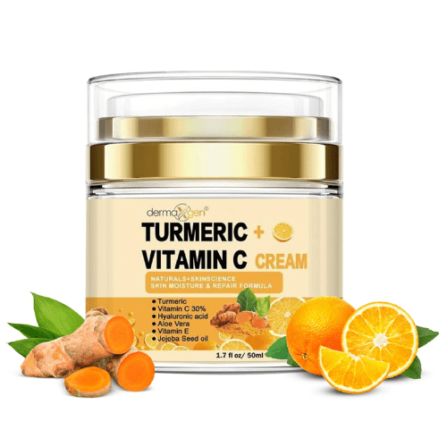 Crème Réparatrice & Anti - Âge 30% Vitamine C + Curcuma – Dermaxgen - nilabeautys.com