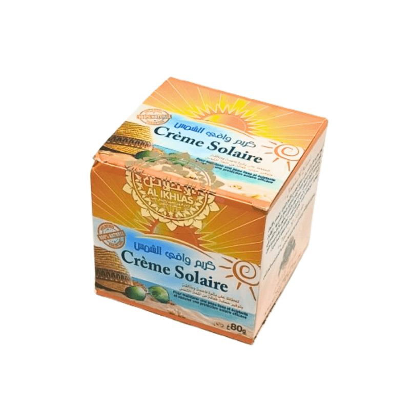 Crème Solaire Naturelle du Maroc 80g - Très Haute Protection UV | El Ikhlas - nilabeautys.com