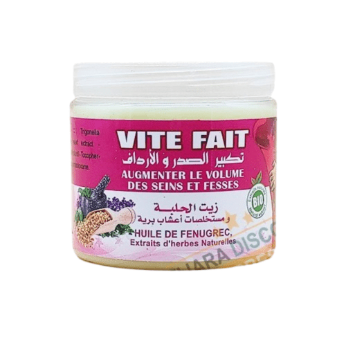 Crème Vite Fait – Volume & Fermeté Poitrine et Fessiers – 150 ml - nilabeautys.com