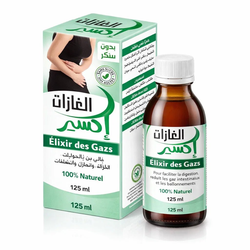 lixir Gaz 125ml | Soulagement Ballonnements & Ventre Plat  nilabeautys.com