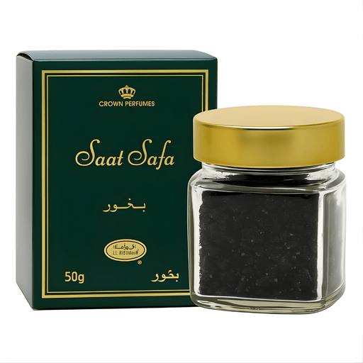 Encens Bakhoor Saat Safa 50g – Oud Boisé, Floral & Épicé - nilabeautys.com