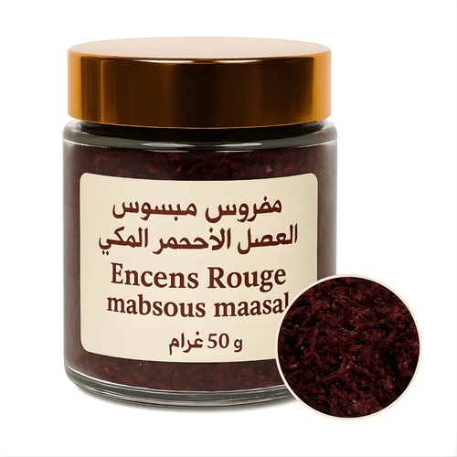 Encens Rouge Mabsous Maasal 50g – Oud Arabe Intense & Envoûtant - nilabeautys.com