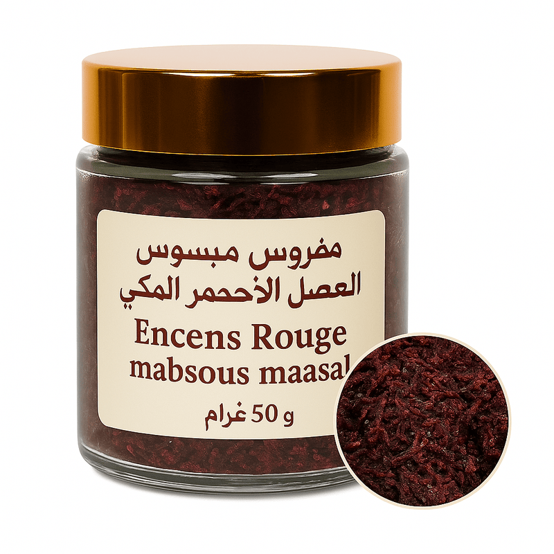 Encens Rouge Mabsous Maasal 50g – Oud Arabe Unique - nilabeautys.com