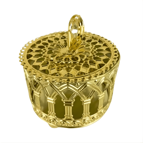 Encensoir Doré Mabkhara – Brûleur d’Aromathérapie Élégant & Durable - nilabeautys.com